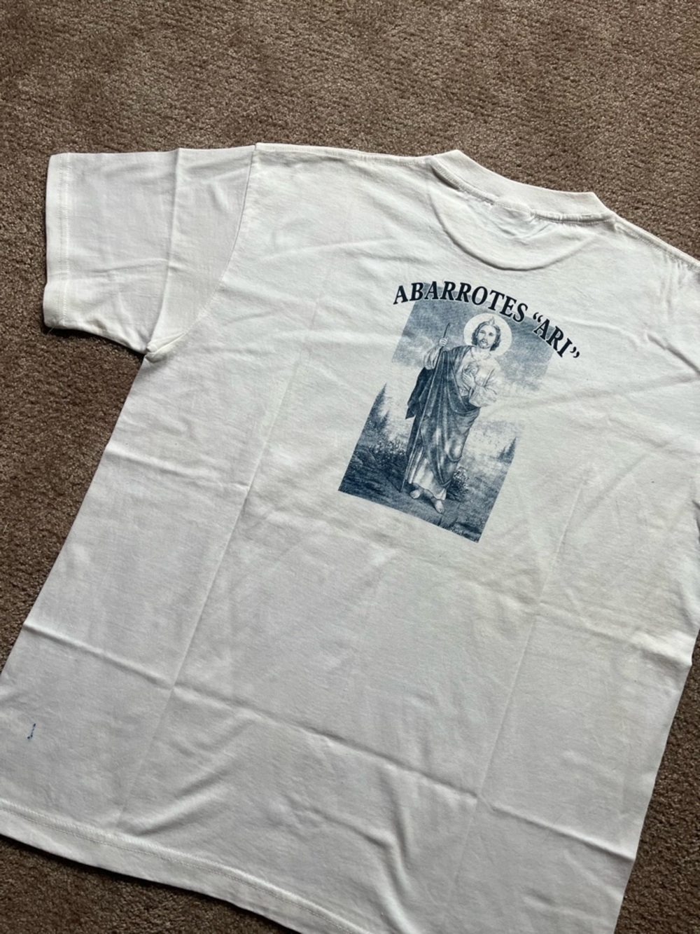 VTG 90’s Jesus Abbarottes White Tee - Picture 3 of 7